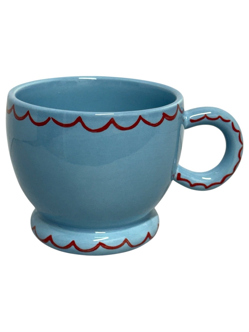 Anthropologie X Damson Madder Blue Ceramic Mug